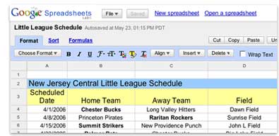 Google Spreadsheets